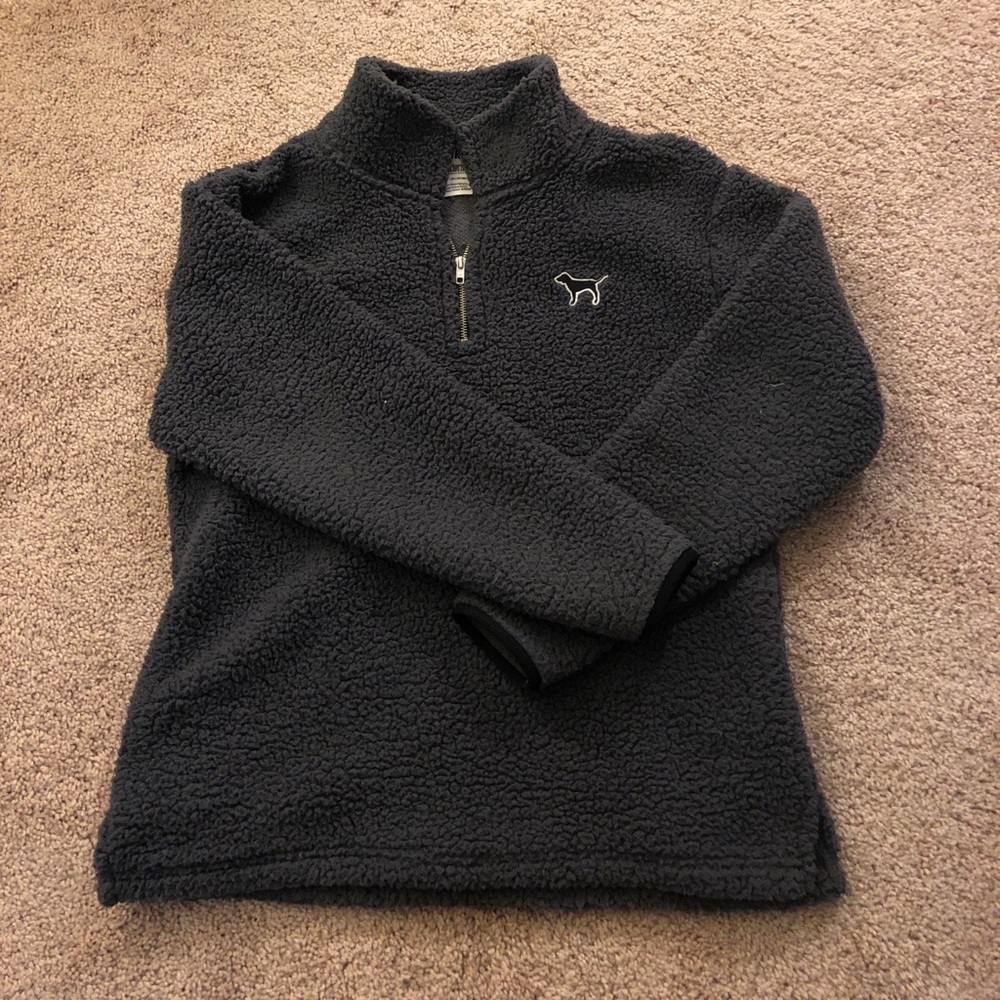 Victoria’s Secret PINK Sherpa Half Zip Pullover